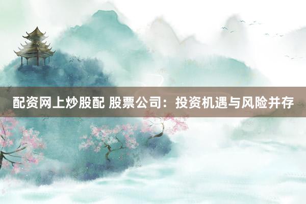 配资网上炒股配 股票公司：投资机遇与风险并存
