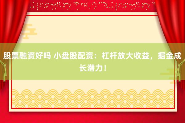 股票融资好吗 小盘股配资：杠杆放大收益，掘金成长潜力！