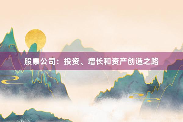 股票公司：投资、增长和资产创造之路